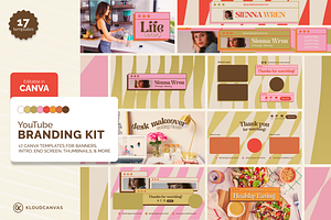 YouTube Branding Kit - Groovy Wave, a Social Media Template by KloudCanvas