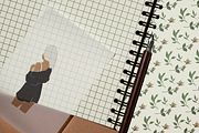 Woman in the house, spa day, an Illustration by Yana_mide (Thumbnail 3 of 10)