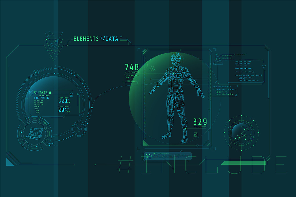 HUD Pro Infographic Elements, an Object Graphic by ConceptCafe (Photo 2 of 30)