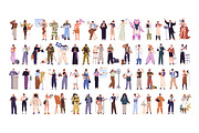 People of different professions set, a Work Illustration by PaperTrident (Thumbnail 1 of 22)