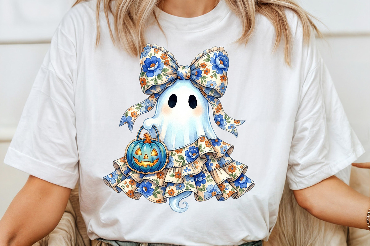 Coquette Halloween Ghost Png, a Work Illustration by Sublimation Artist (Photo 4 of 9)
