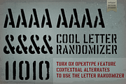 Vtg Stencil UK No. 76 - Rough, a Font by astype fonts (Thumbnail 3 of 4)