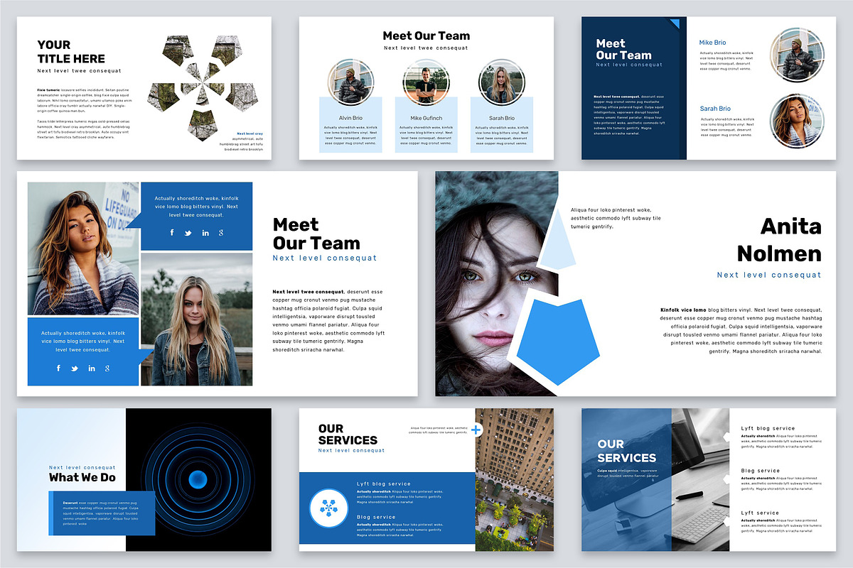 Brio Business Powerpoint Template, a Presentation Template by Reshapely (Photo 6 of 15)