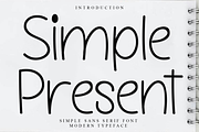 Simple Present, a Sans Serif Font by InermediaSTUDIO (Thumbnail 1 of 6)