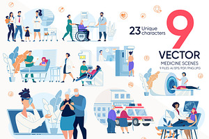 Medicine Vector Scenes