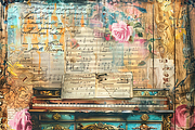 Vintage Musical Wooden Junk Page, a Background Graphic by Printable Treasure (Thumbnail 3 of 7)