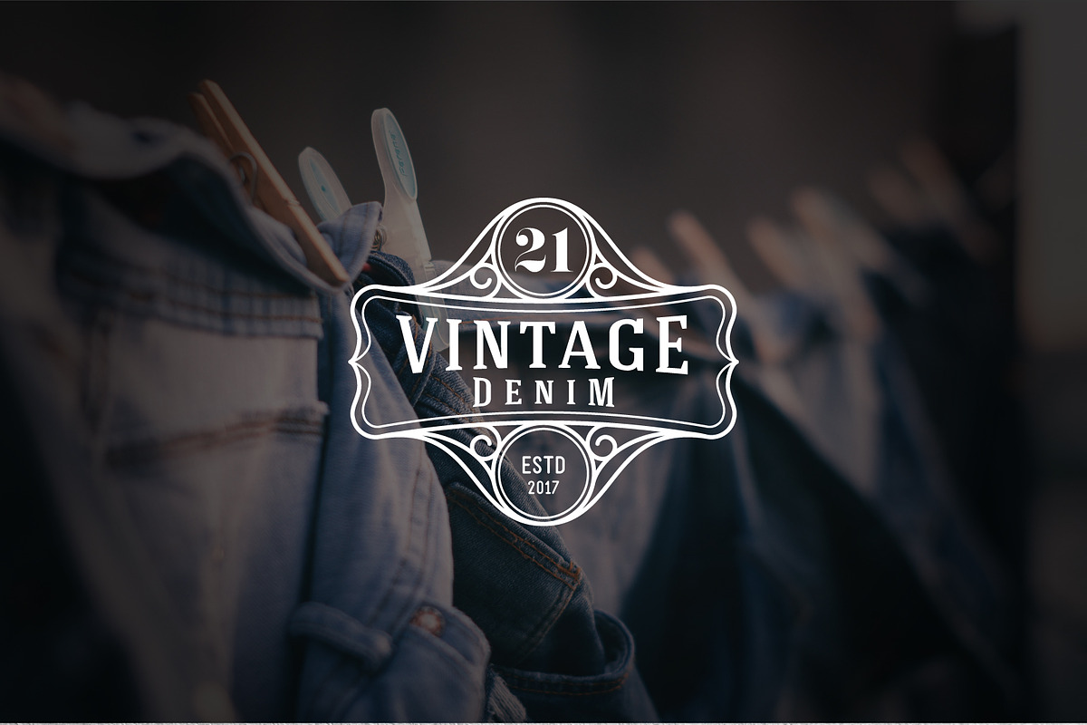Vintage frame for logo, label design, a Branding & Logo Template by AlmaWorks (Photo 6 of 8)
