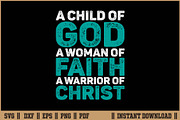Child God Woman Faith Warrior Christ, a Seasonal Illustration by Handy Arts Studio (Thumbnail 1 of 3)