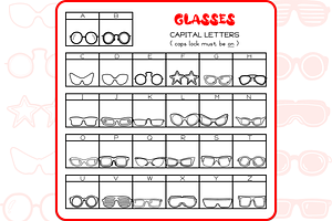 Glasses Doodles - Dingbats Font