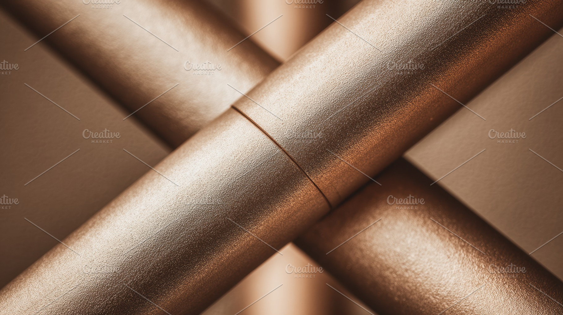Copper tubes crossing each other, a Photo by Beautiful things