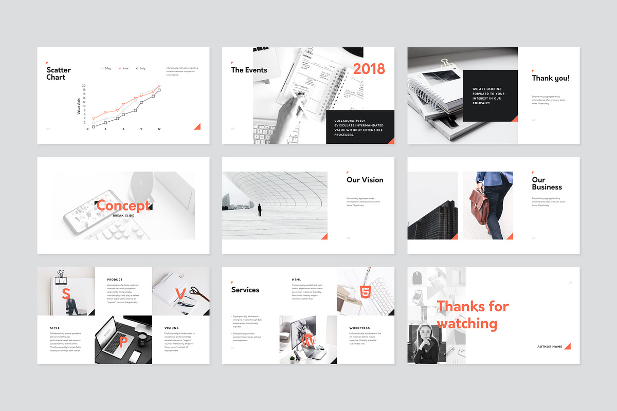 Corp Keynote Presentation Template, a Presentation Template by Goashape Studio (Photo 7 of 14)