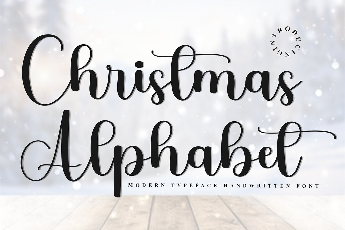 Christmas Alphabet, a Handwritten Font by InermediaSTUDIO (Photo 1 of 8)