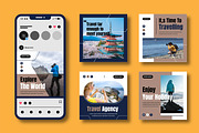 Travel Social Media Post Template, a Social Media Template by MightyDesign (Thumbnail 2 of 8)