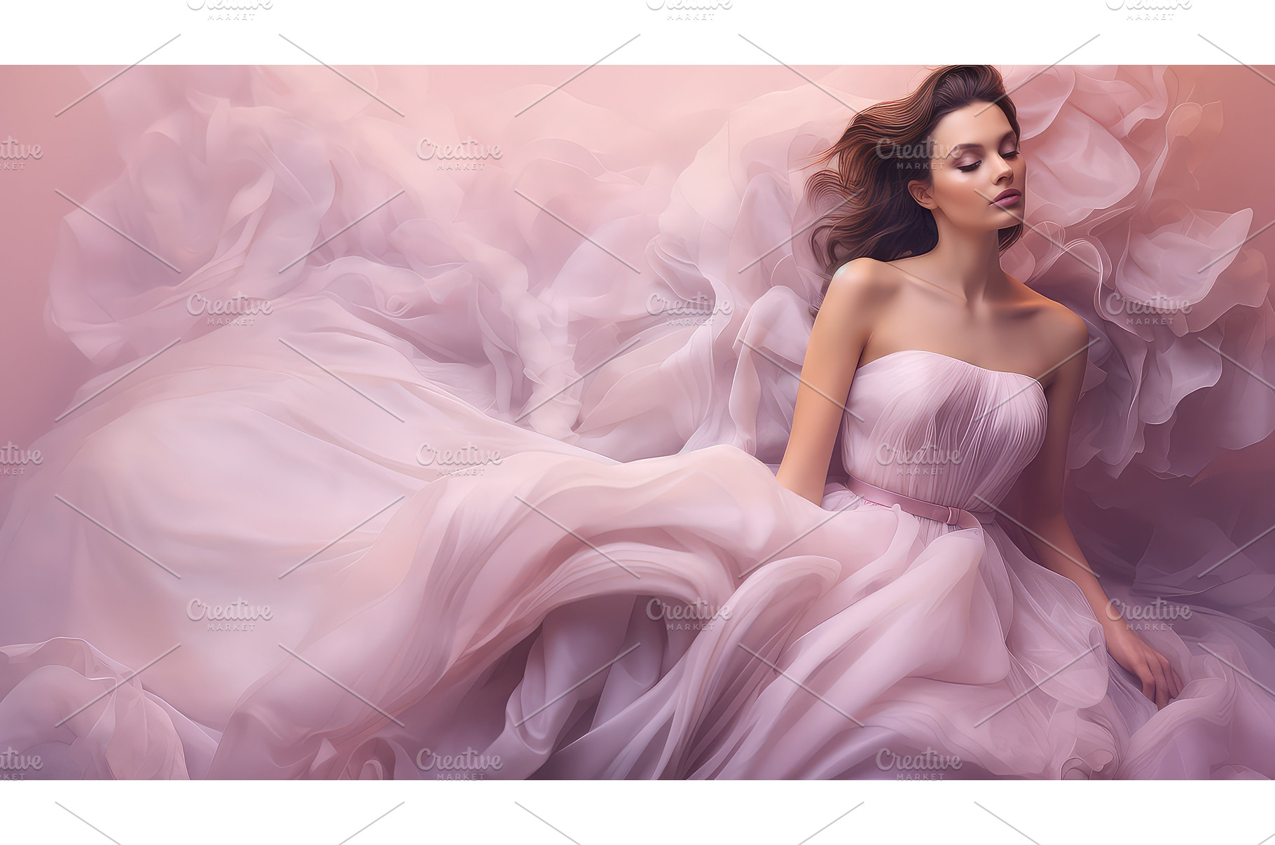 style fashion pastel background ai, a Beauty & Fashion Photo by pikepicture