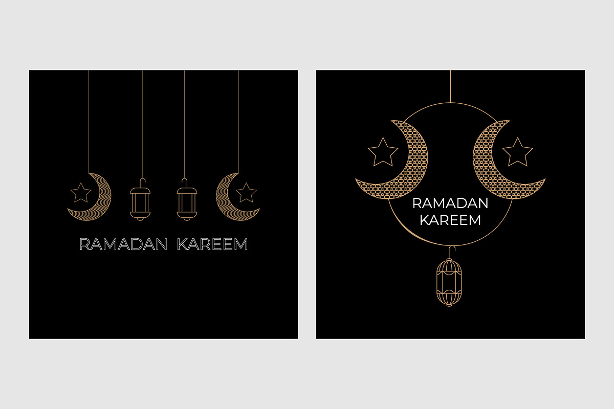 Ramadan Kareem greeting, a Decorative Illustration by Lakhan1998 (Photo 2 of 6)