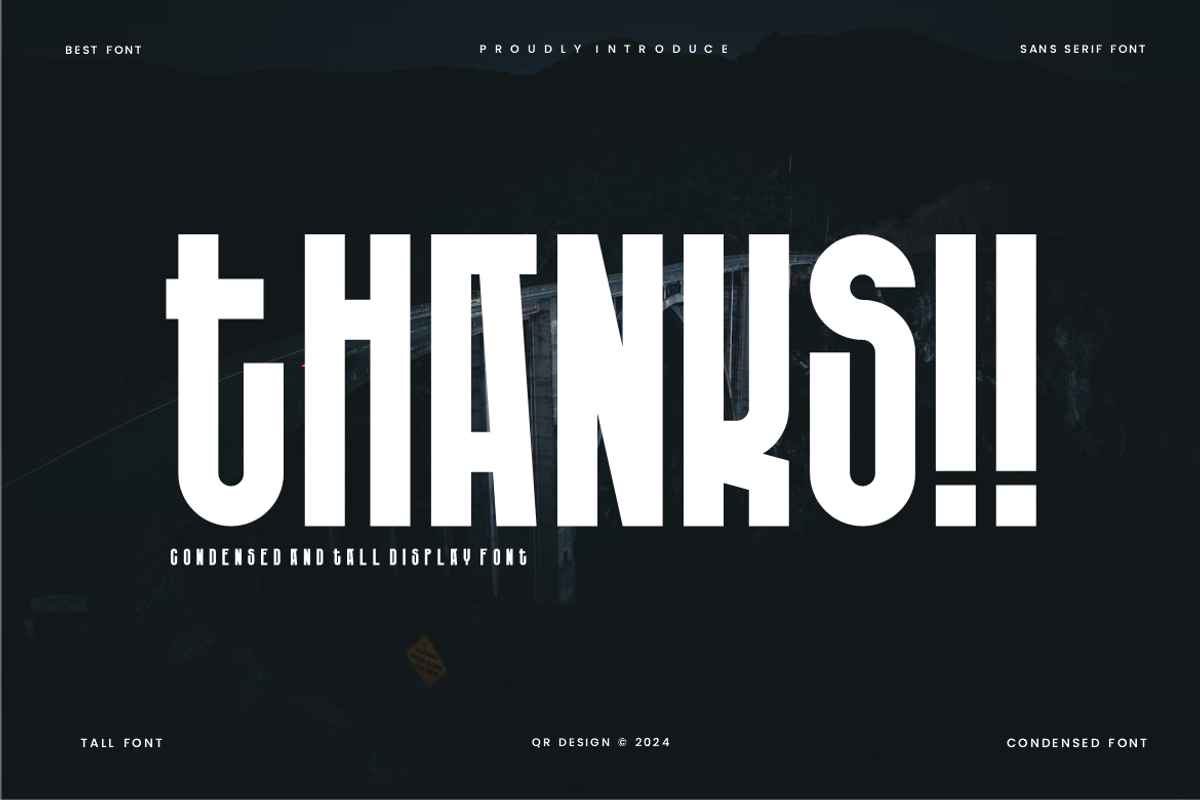 Khanura - Tall Sans Font, a Sans Serif Font by QR Design Studio (Photo 7 of 7)