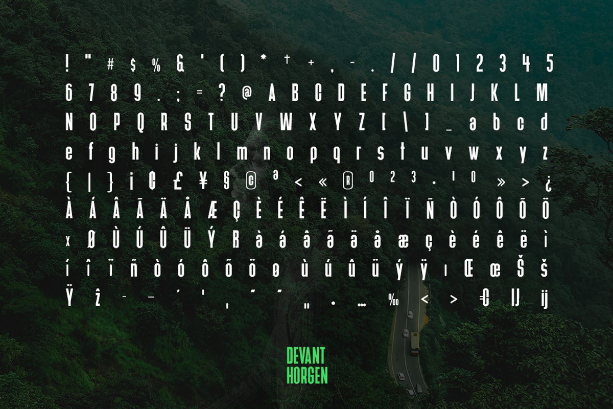 Devant Horgen - Modern Typeface v3.0, a Sans Serif Font by Webhance Studio (Photo 6 of 6)