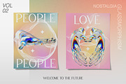 3D Glass Hands. Retro vibe, an Object Graphic by Polli Deeva (Thumbnail 8 of 12)