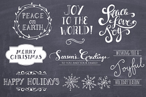 Christmas Clipart Vectors! Set 1