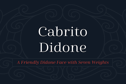 Cabrito Didone, a Serif Font by insigne
