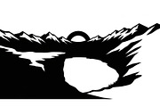 Serene Mountain Lake Vista, a Graphic by musafir_fashion (Thumbnail 2 of 14)