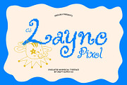 CS Layne Pixel, a Handwritten Font by Craft Supply Co. (Thumbnail 1 of 8)