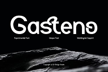 Gasteno - Experimental Unique Font