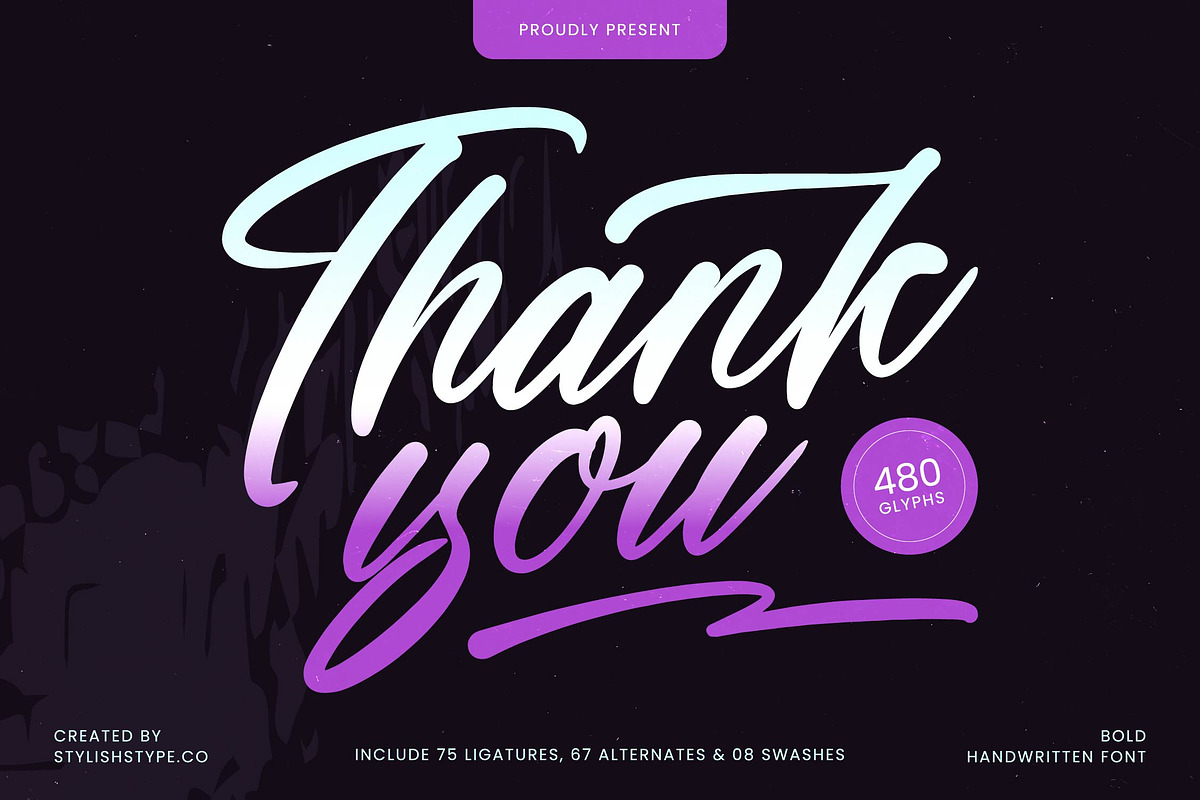 Humble Blash Bold Handwritten Font, a Script Font by stylishtype.co (Photo 20 of 20)
