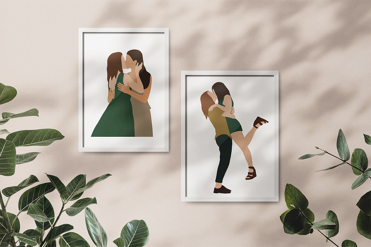 Abstract Gay couples, a Person Illustration by ApetekMarket (Photo 2 of 6)
