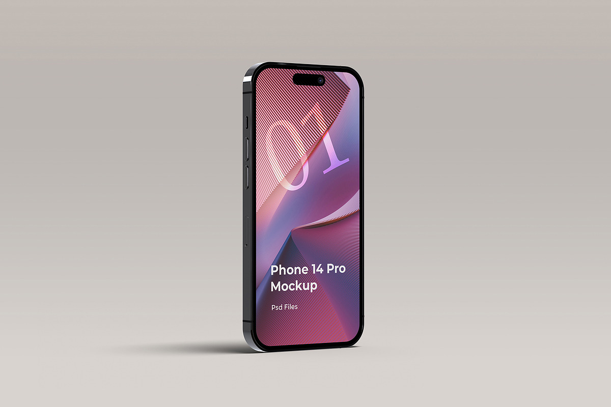 iPhone 14 Pro Mockup, an iPhone Mockup by graphicpages (Photo 3 of 18)