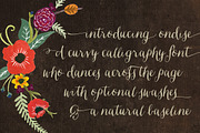 Ondise, a Script Font by Magpie Paper Works (Thumbnail 2 of 5)