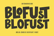 Blofust Bold Comic Display Font, a Sans Serif Font by Maulana Creative (Thumbnail 1 of 7)