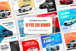 Car rent social media post design, a Social Media Template by Evloxx Studio