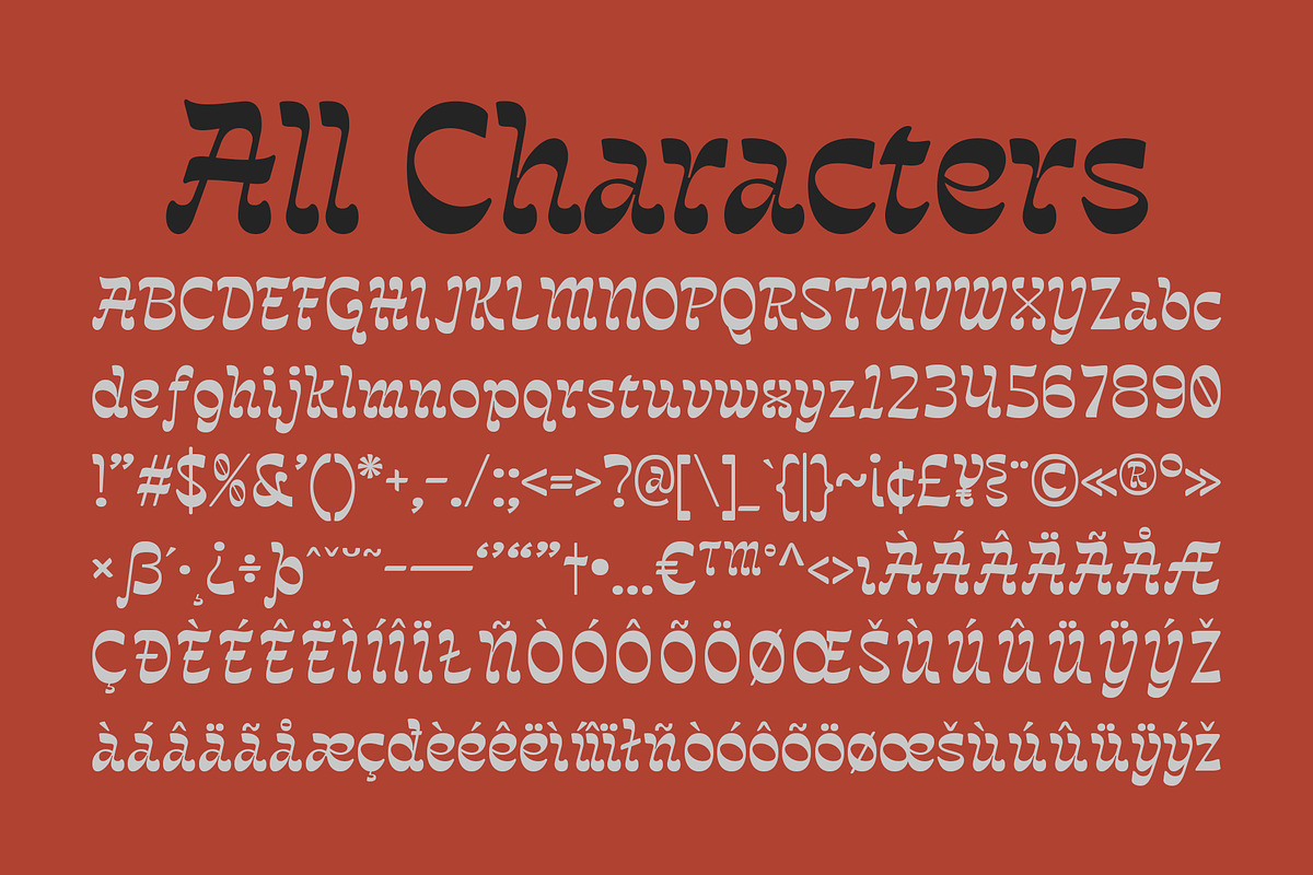 CS Flare – Reverse Contrast Font, a Serif Font by Craft Supply Co. (Photo 8 of 8)