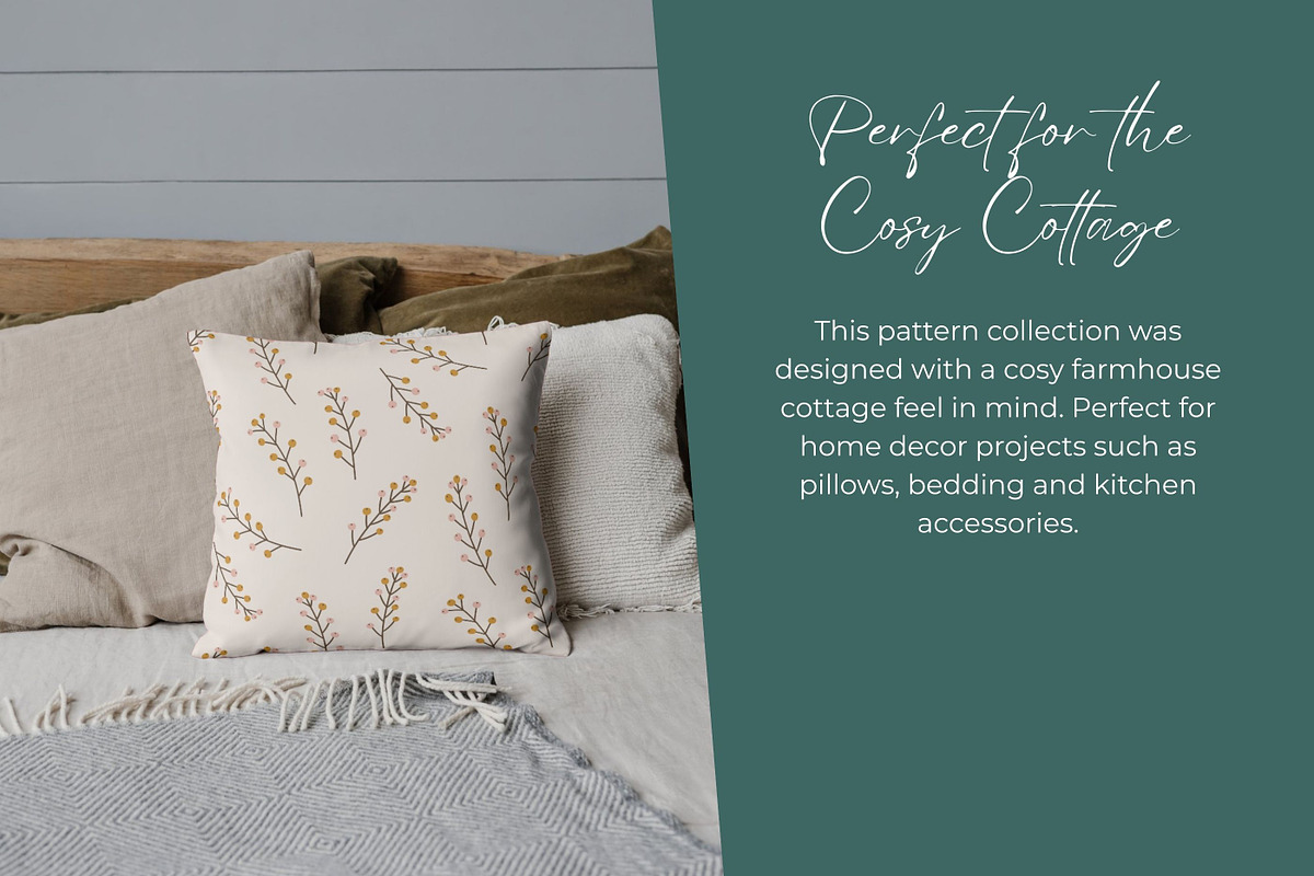 Farmhouse Florals Pattern Collection, a Pattern Graphic by Fern & Quill (Photo 2 of 7)