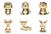 Cute Woodland Animal Clipart, an Illustration by Sublimation Artist (Thumbnail 6 of 7)