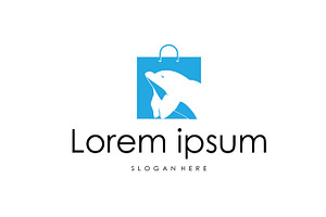 Elegant dolphin logo design symbol, a Branding & Logo Template by Maylianaw28