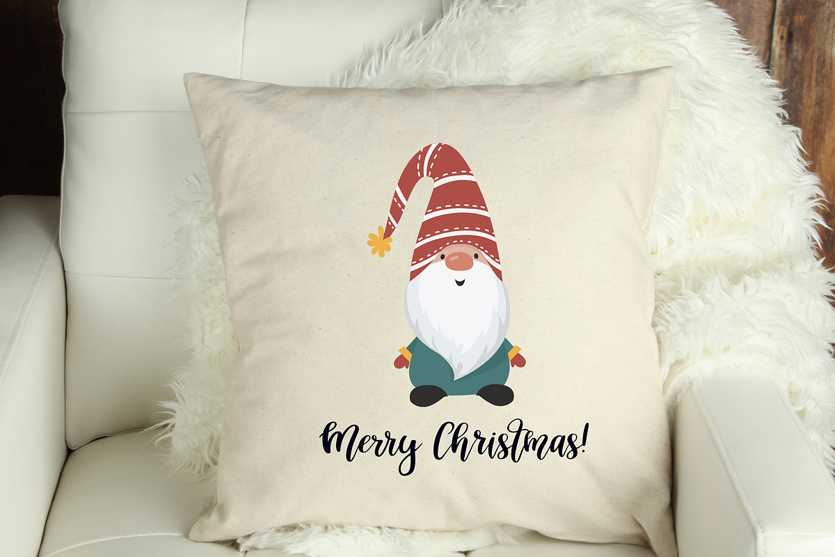 Christmas Gnomes and  Patterns, a Wallpaper Graphic by Nafanya (Photo 10 of 12)