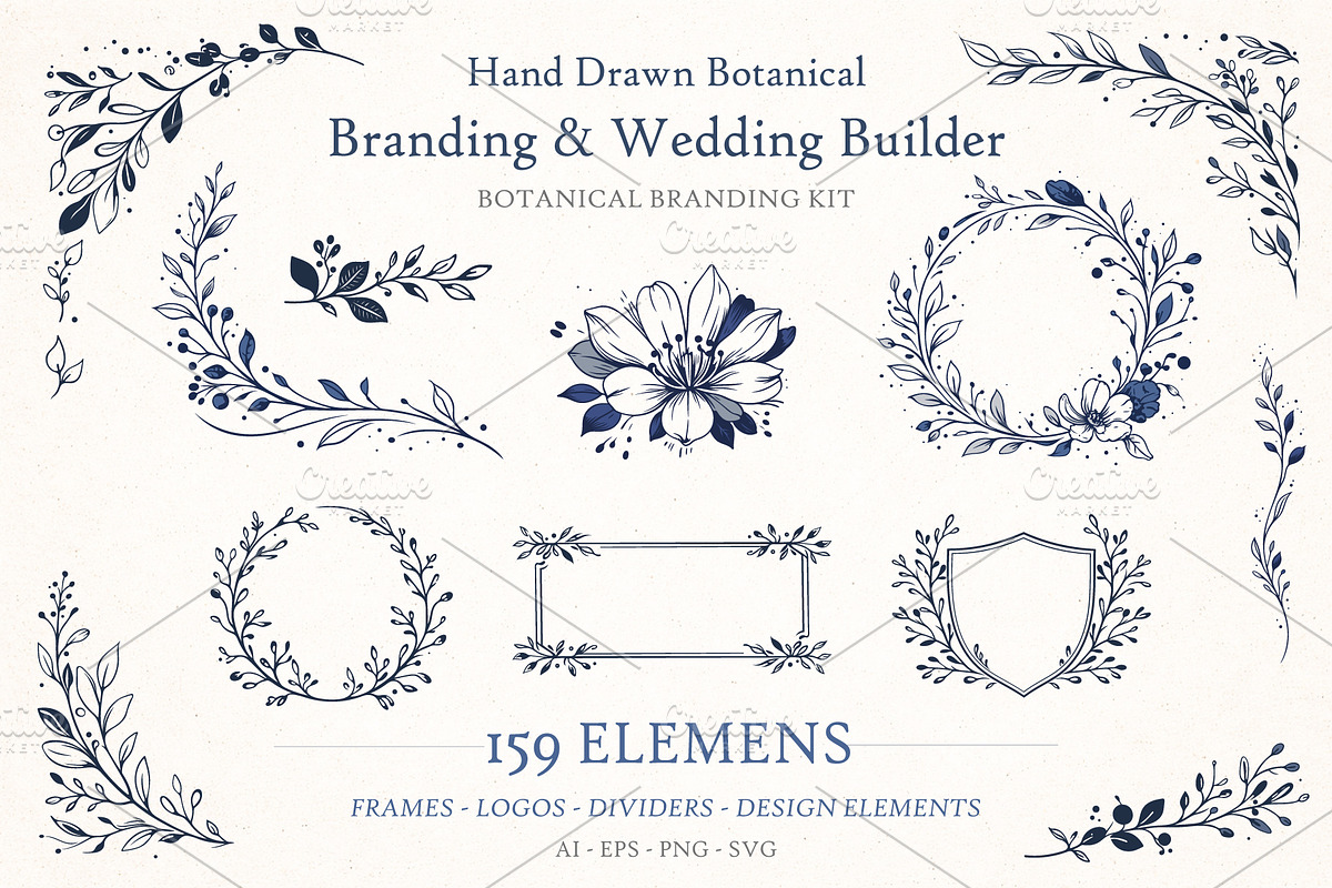 Botanical Branding Kit Wedding, an Object Graphic by Christine Krahl (Photo 1 of 11)