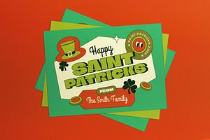 Retro Saint Patrick's Greeting Card