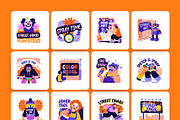 Graffiti Art Stickers Set, an Emoji Icon by Creative Stall (Thumbnail 8 of 8)