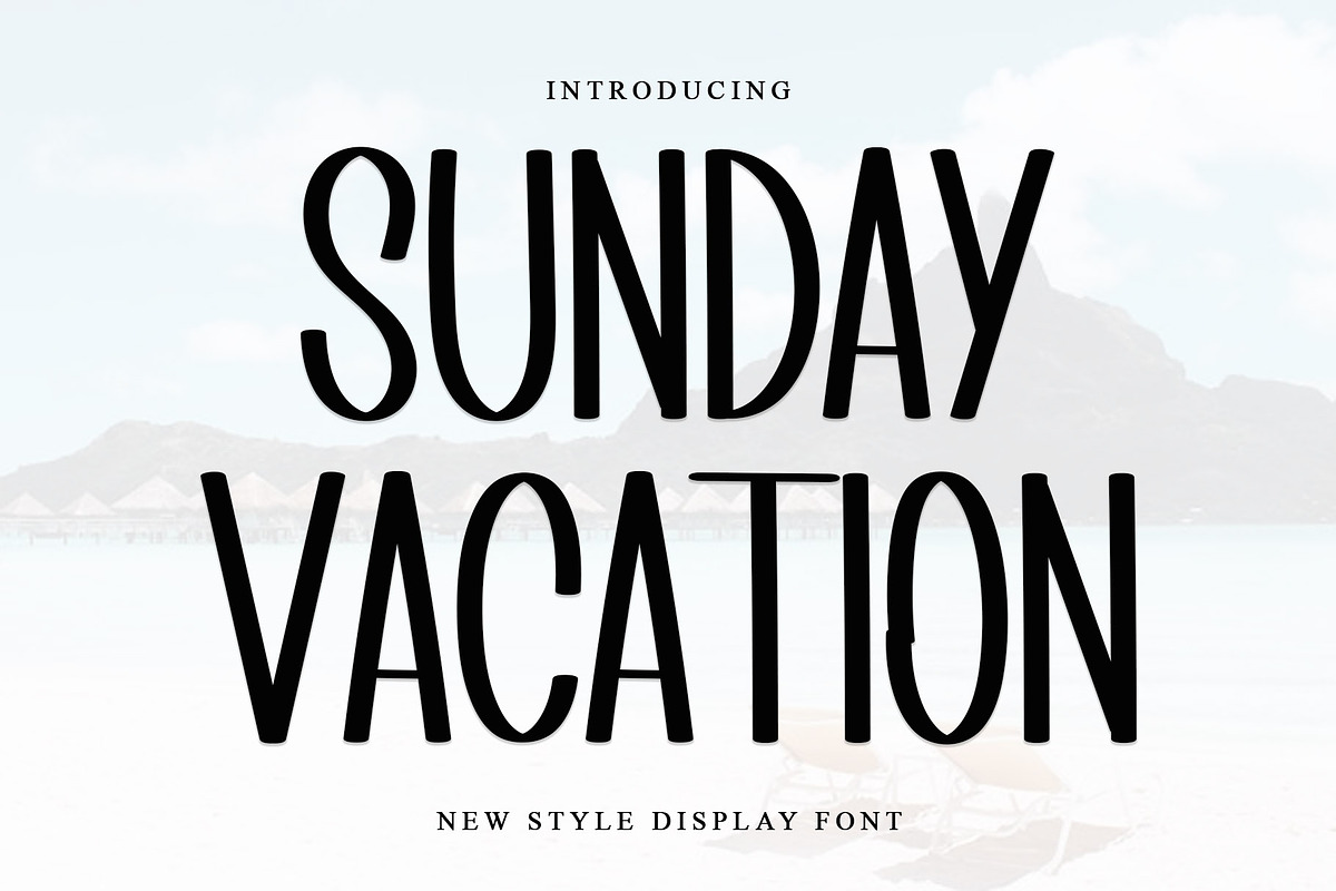 SUNDAY VACATION, a Sans Serif Font by InermediaSTUDIO (Photo 1 of 6)