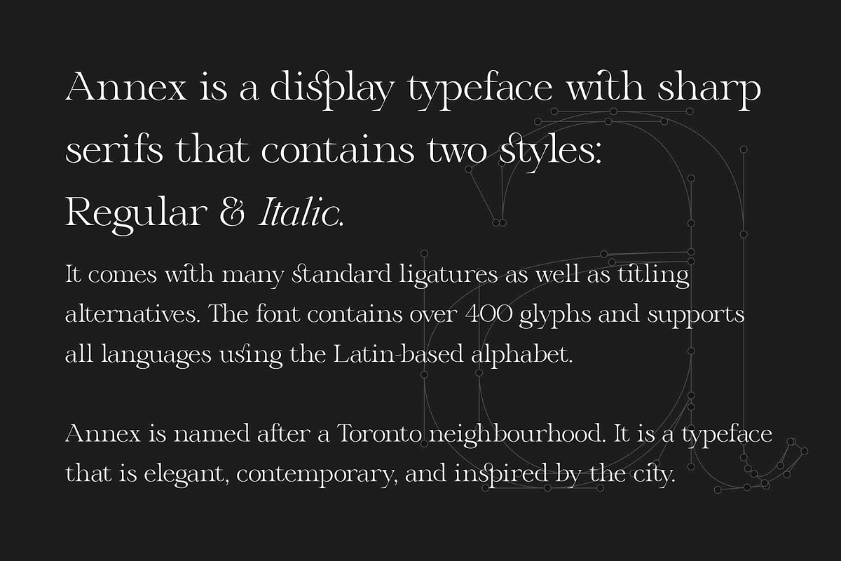 Annex — Display Font preview 2