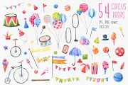 Watercolor Circus Animals Clipart, an Animal Illustration by the_myro (Thumbnail 4 of 16)