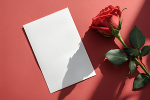 Valentine's day Card Mockup, a Holiday Photo by MilaCreator