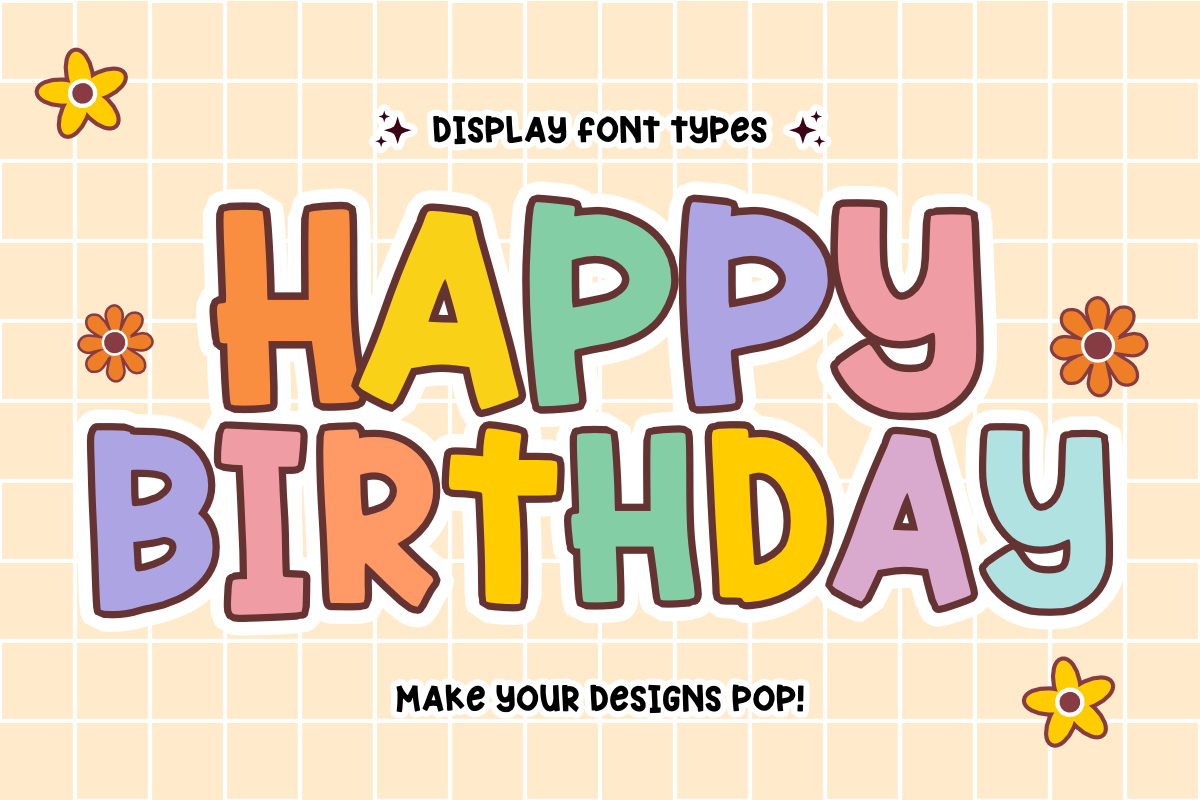 Super Spring - Retro Display Font, a Handwritten Font by KiddoGlyphs Studio (Photo 2 of 5)