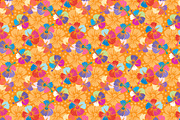 Hibiscus flower and patterns, an Illustration by natsa (Thumbnail 2 of 6)