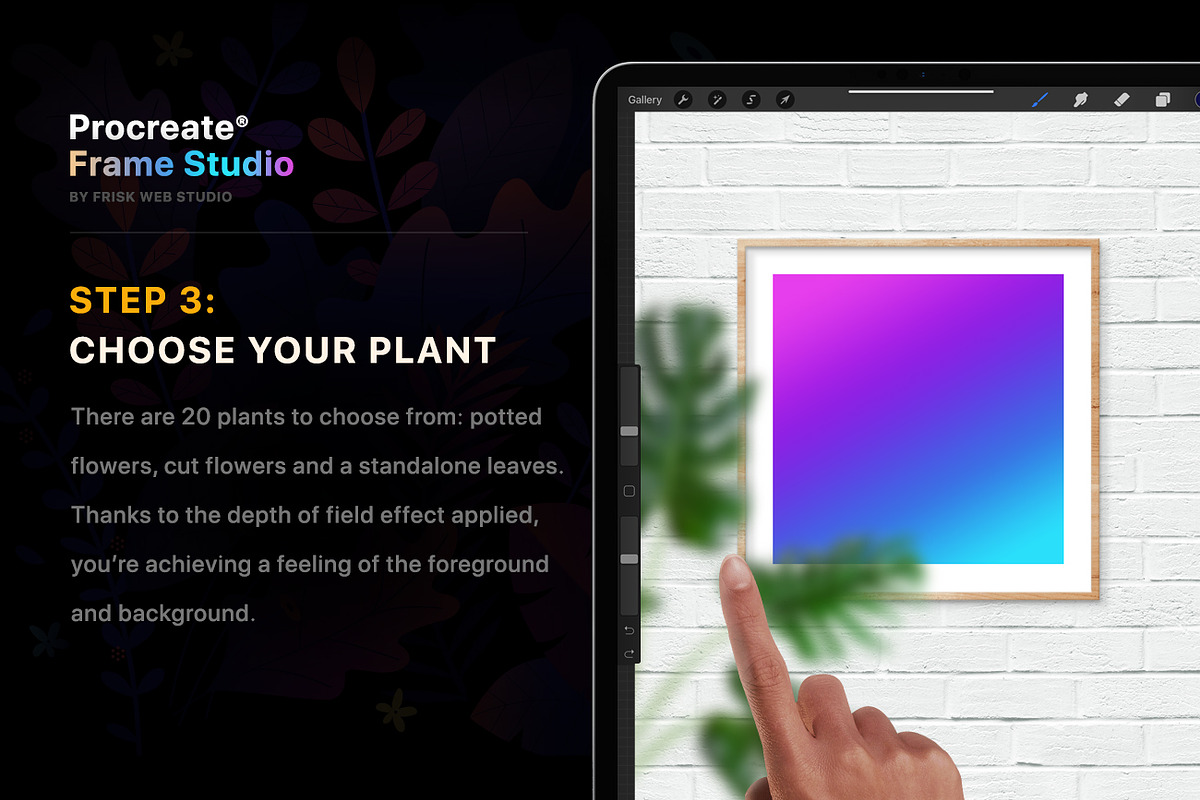 Procreate Frame Studio — Mockups, a Product Mockup by Frisk Shop (Photo 9 of 15)