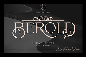 Berold - Artistic Serif Font, a Serif Font by Joko Setiono