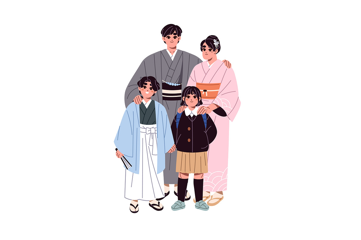Families of different nationalities, a Person Illustration by PaperTrident (Photo 6 of 9)